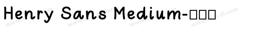 Henry Sans Medium字体转换